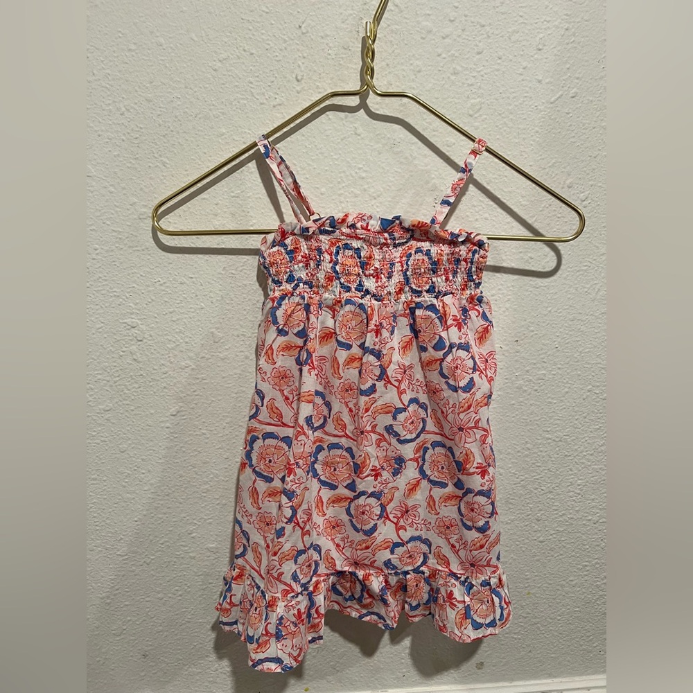 Vineyard vines Floral Kids Top - Red and Blue